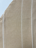 Beige Pinstripe Round Table Cover - Premium Home Decor by Moraari