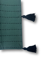 Cerulean Tide Embroidered Table Runner - Premium Home Decor by Moraari