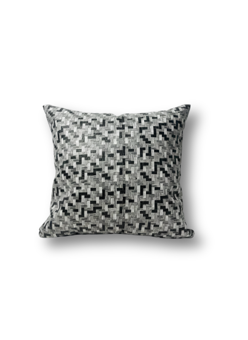 Slate Vegan Leather Cushion Cover - Premium Home Decor by Moraari