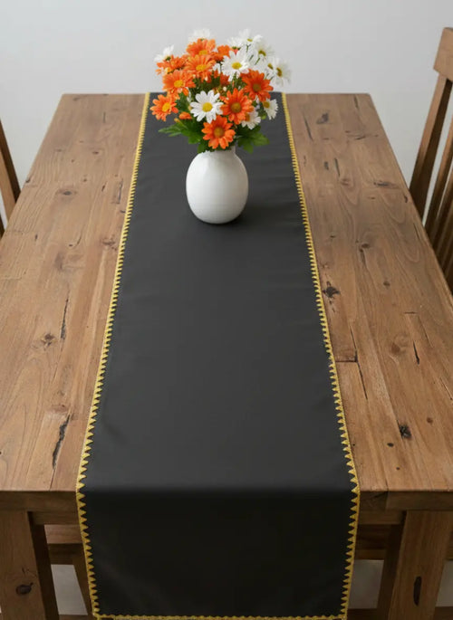 Aura Alabaster Reversible Table Runner - 6 Seater