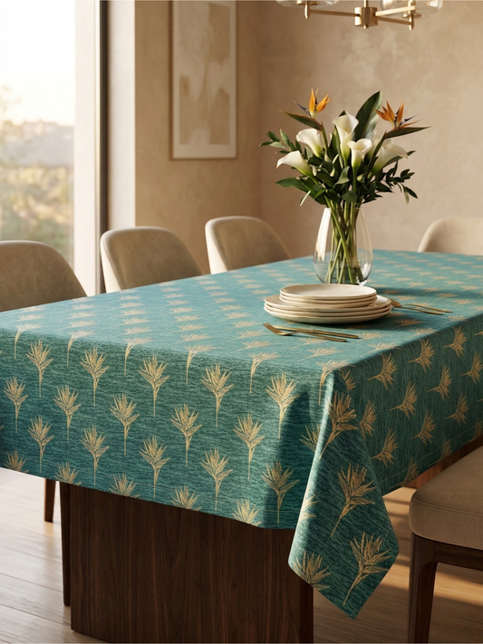 Palm Teal Tablecloth - Large - Premium Home Decor by Moraari