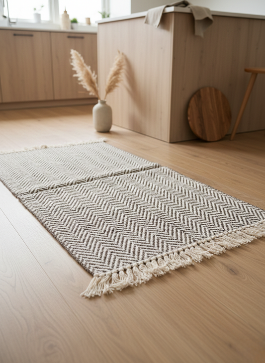 Artisan Dual-Tone Chevron Kitchen Mat