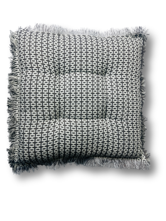 Zahara Fringe Floor Cushion - Premium Home Decor by Moraari