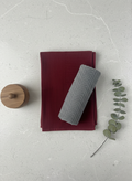 Crimson & Slate Hand Towel - Set of 2 - Premium Home Decor by Moraari