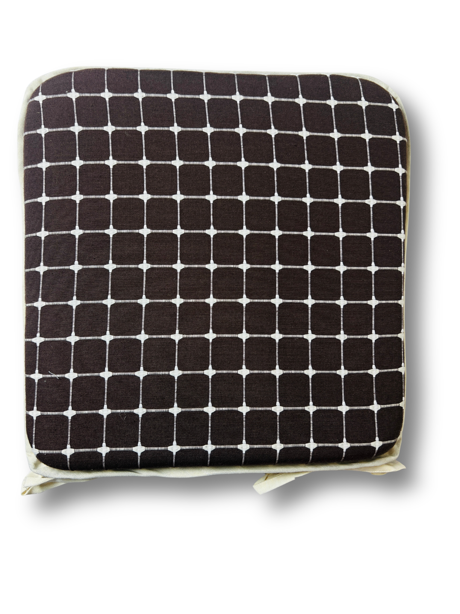 Espresso Lattice Seat Cushion - Premium Home Decor by Moraari