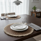 Mandala Shahi Braided Placemat - Set of 2 - Premium Home Decor by Moraari