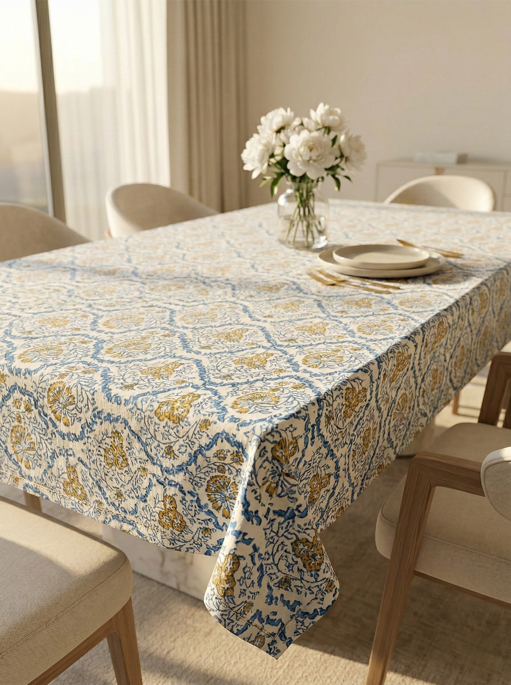 Capri Citron Tablecloth - Premium Home Decor by Moraari