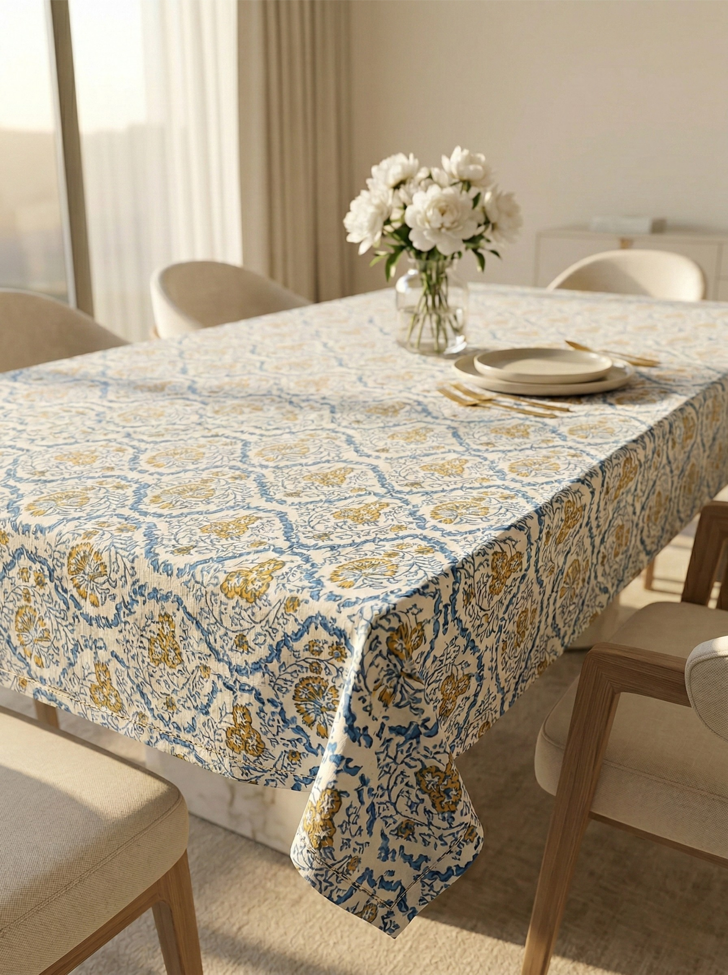 Capri Citron Tablecloth - Premium Home Decor by Moraari
