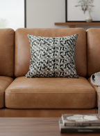 Slate Vegan Leather Cushion Cover - Premium Home Decor by Moraari