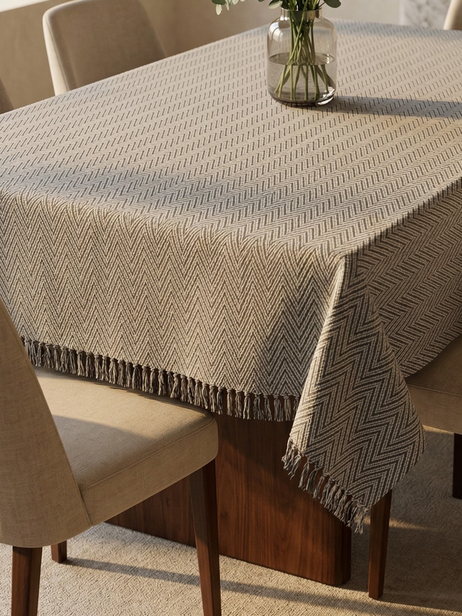 Avni ZigZag Tablecloth - Premium Home Decor by Moraari