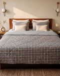 Plaid Check Reversible Quilt - King