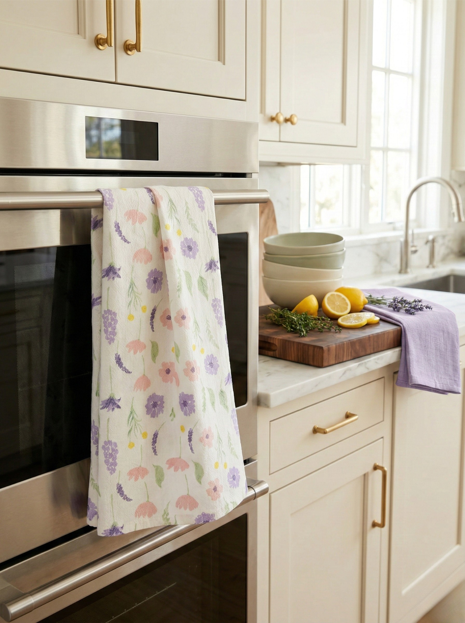 Lavender Meadow Kitchen Towel - Set of 2 - Premium Home Decor by Moraari