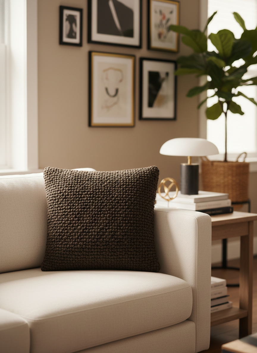 Mora Hand-Textured Cotton Cushion Cover - Premium Home Decor by Moraari