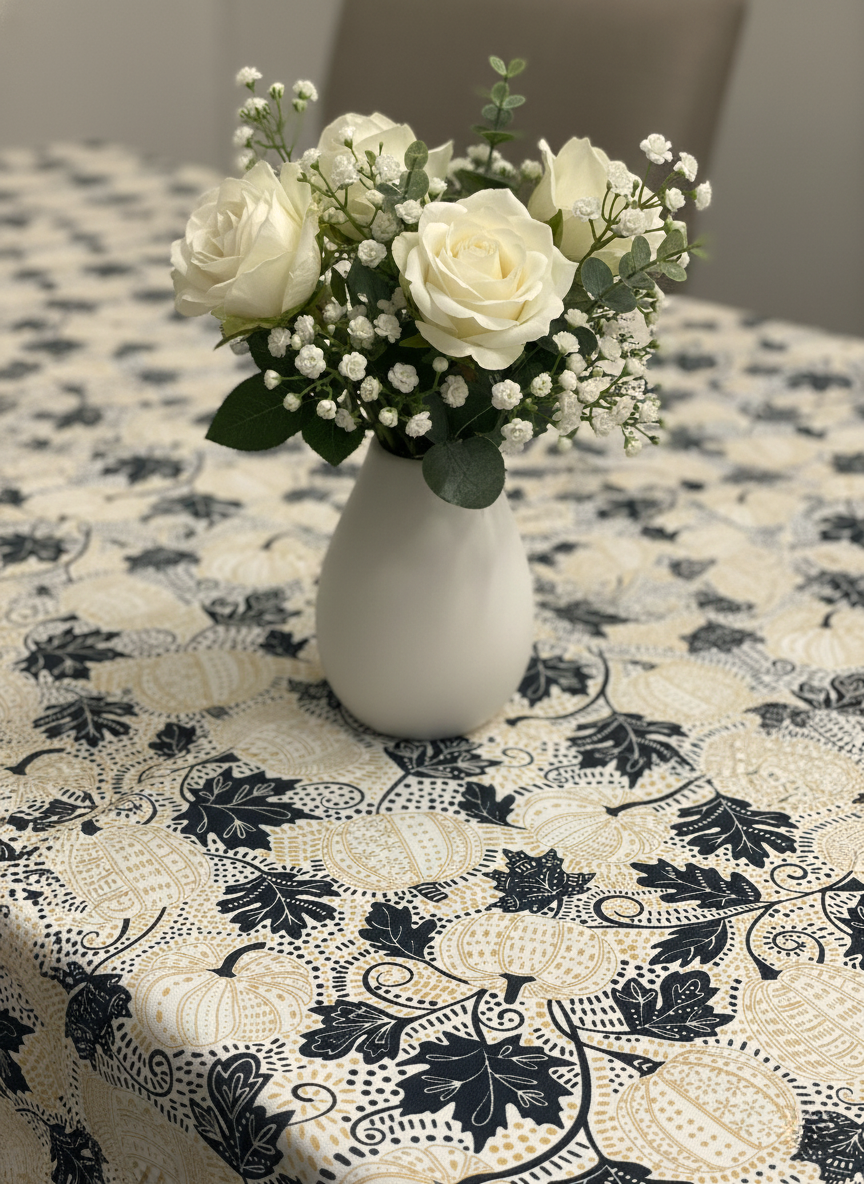 Festive Filigree Harvest Tablecloth
