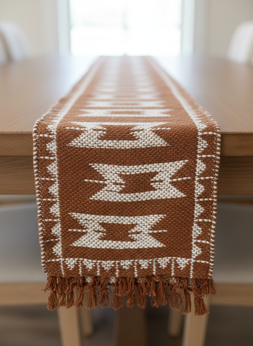 Brick Table Runner - Premium Home Decor by Moraari