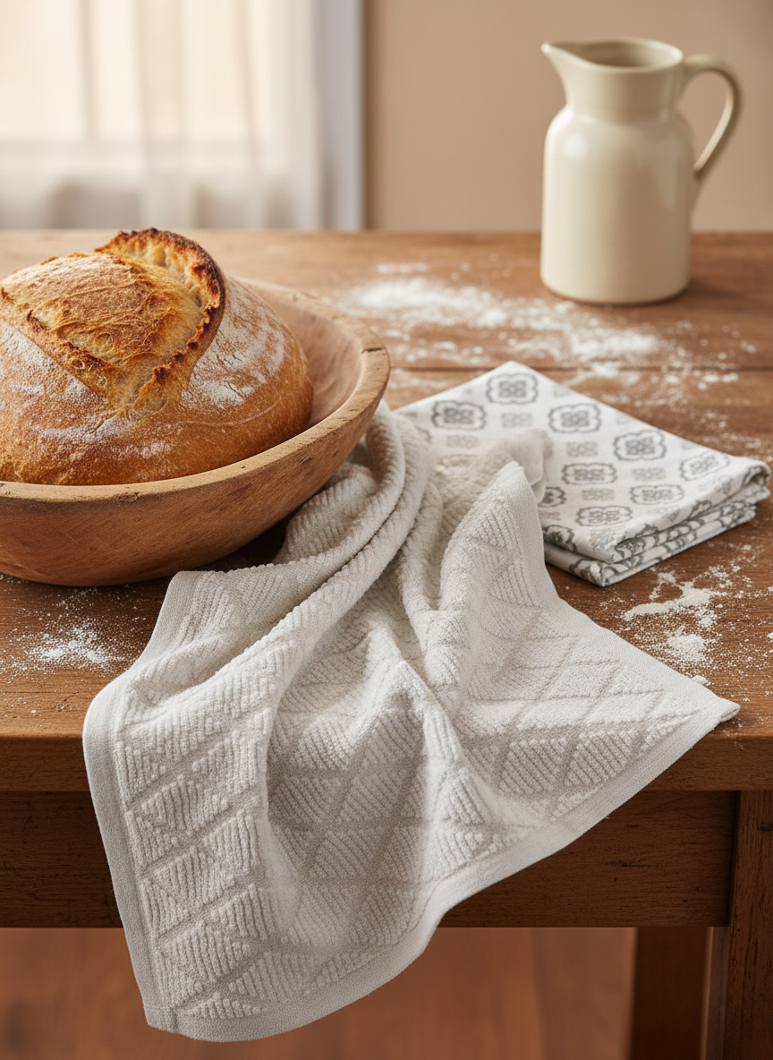 Mansa Floral & Diamond Hand Towel - Set of 2