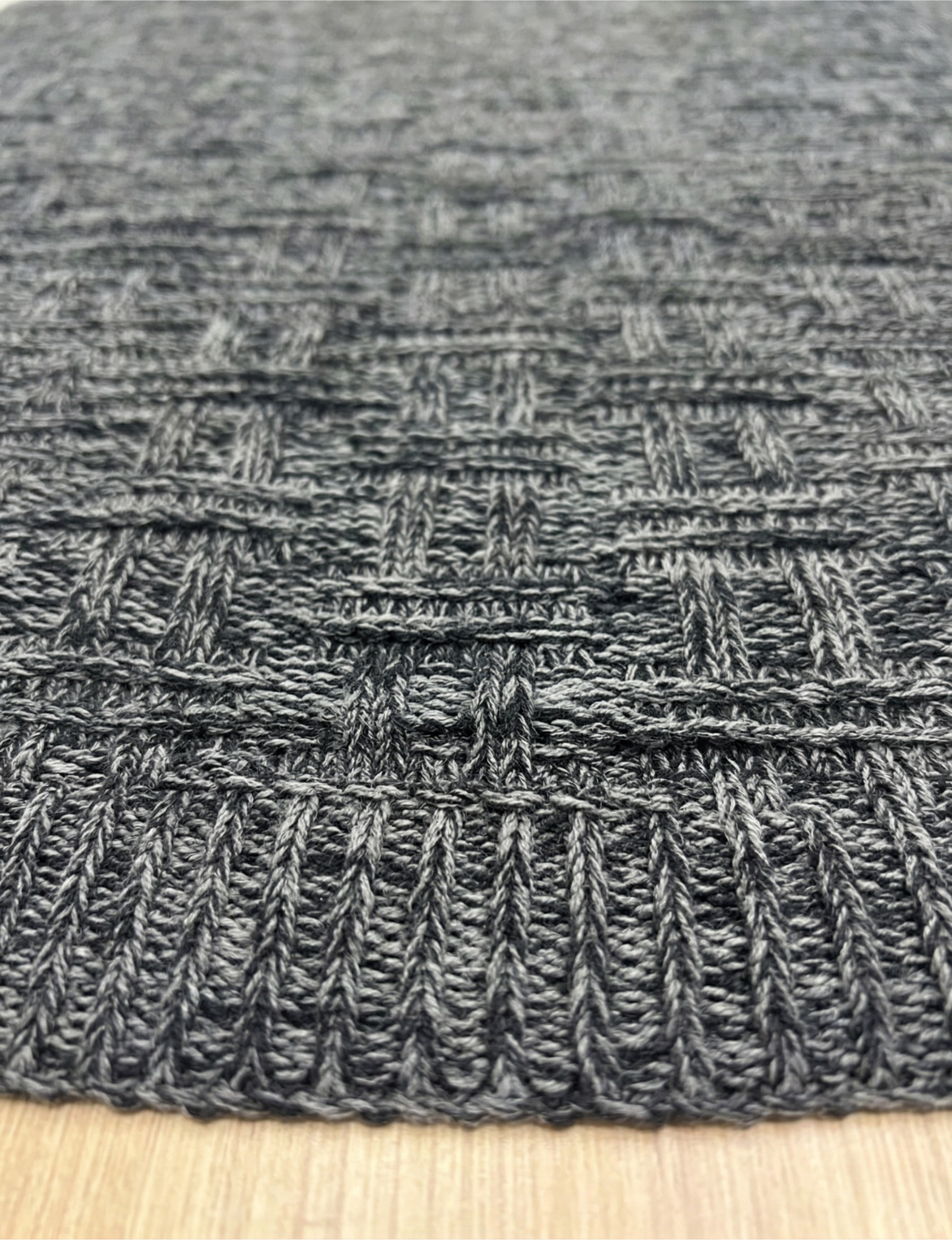 Charcoal Knit Throw - Premium Home Decor by Moraari
