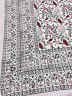 Phool Jharokha Cotton Percale Bedsheet - Premium Home Decor by Moraari