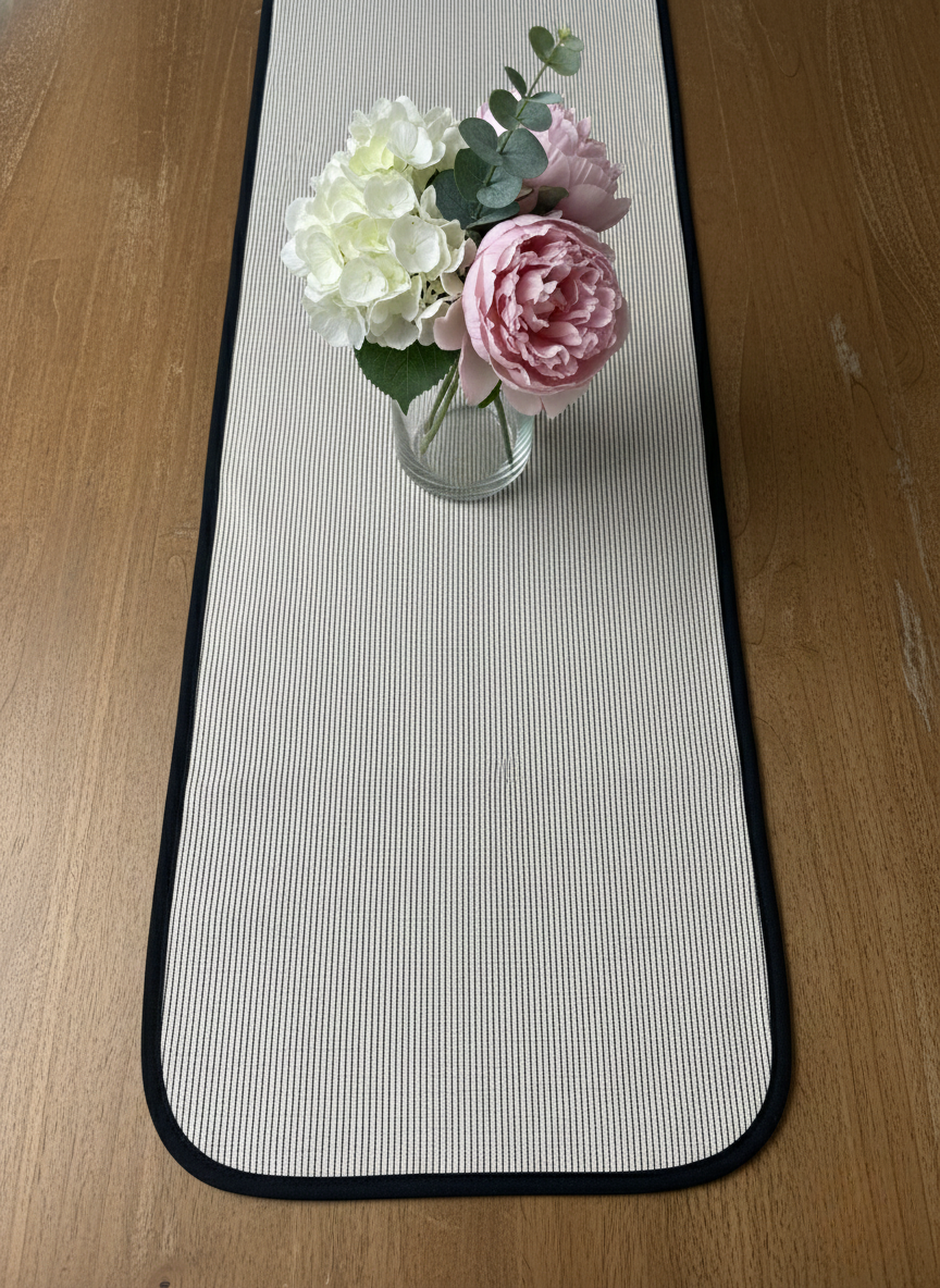 Pinstripe Frame Table Runner