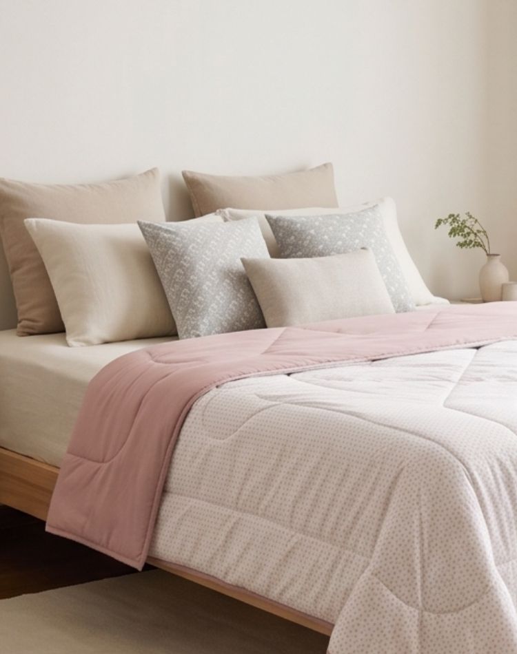 Ami Heart Reversible Quilt - Double Bed