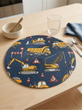 Busy Builders Braided Placemat - Set of 2 - Premium Home Decor by Moraari