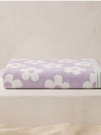 Lilac Daisy Jacquard Beach Towel