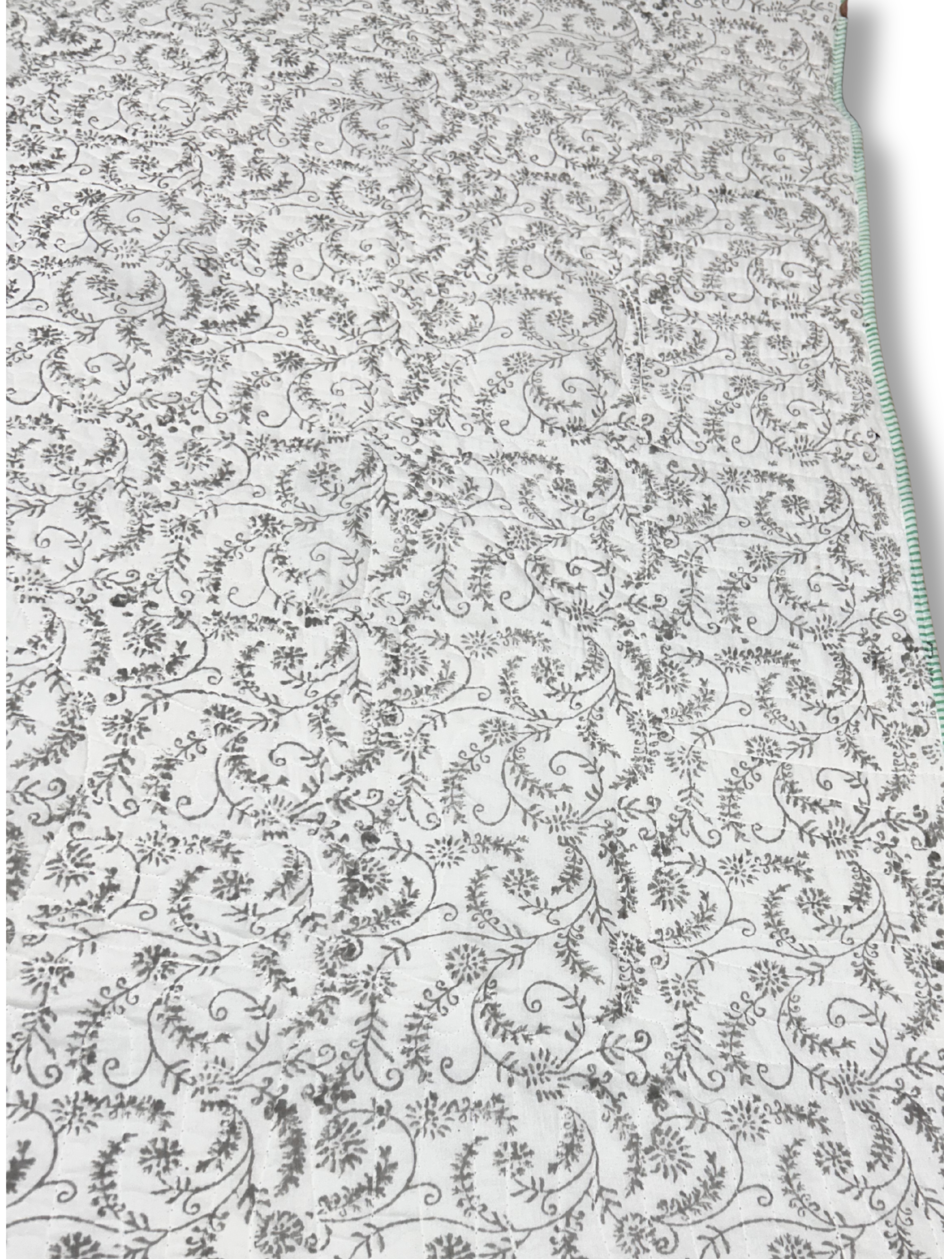 Indigo Bloom Reversible AC Quilt - Mulmul - Premium Home Decor by Moraari