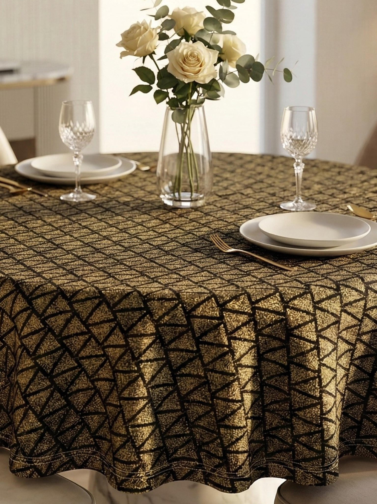 Sitara Round Table Cover - Premium Home Decor by Moraari
