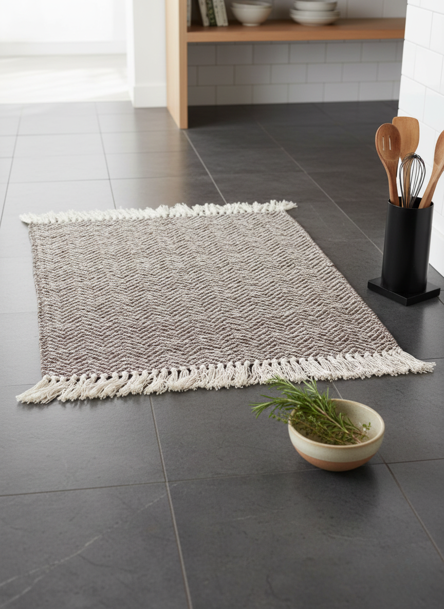Maison Chevron Kitchen Mat