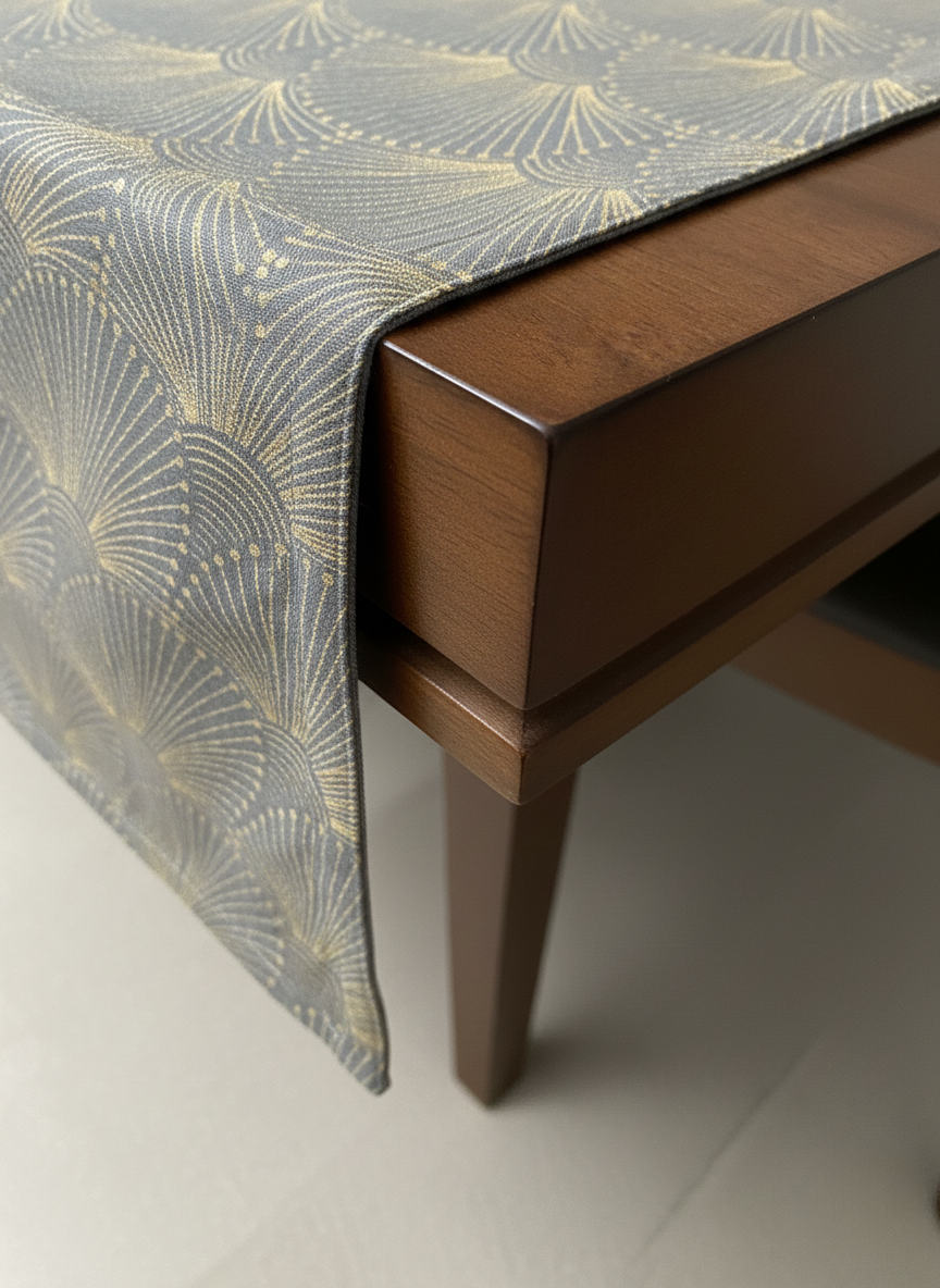 Midnight Fanfare Printed Table Runner