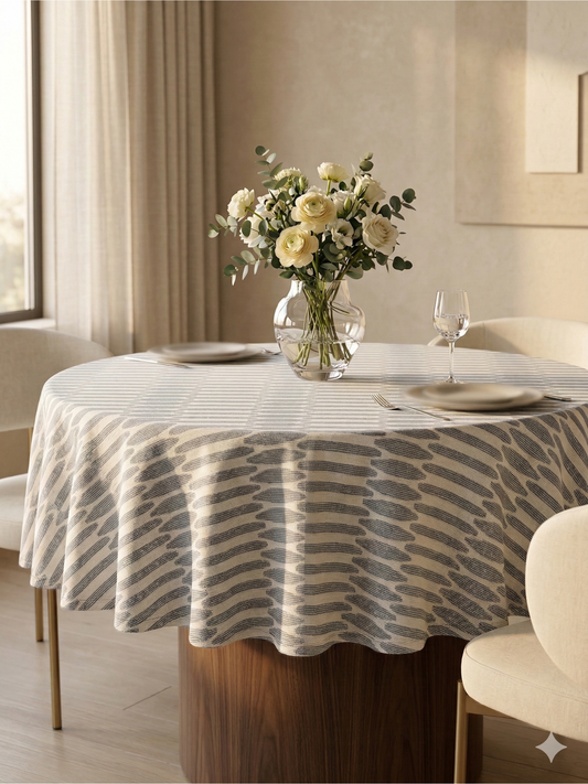 Catania Lattice Round Tablecloth - Premium Home Decor by Moraari