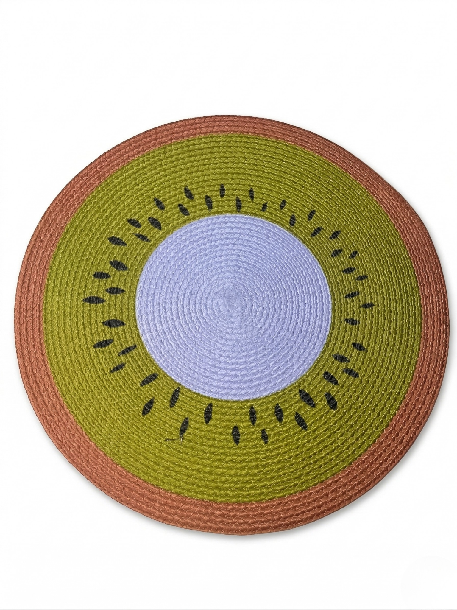 Kiwi Braided Round Placemat - Set of 2 - Premium Home Decor by Moraari