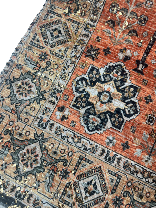 Gilded Medallion Chenille Rug