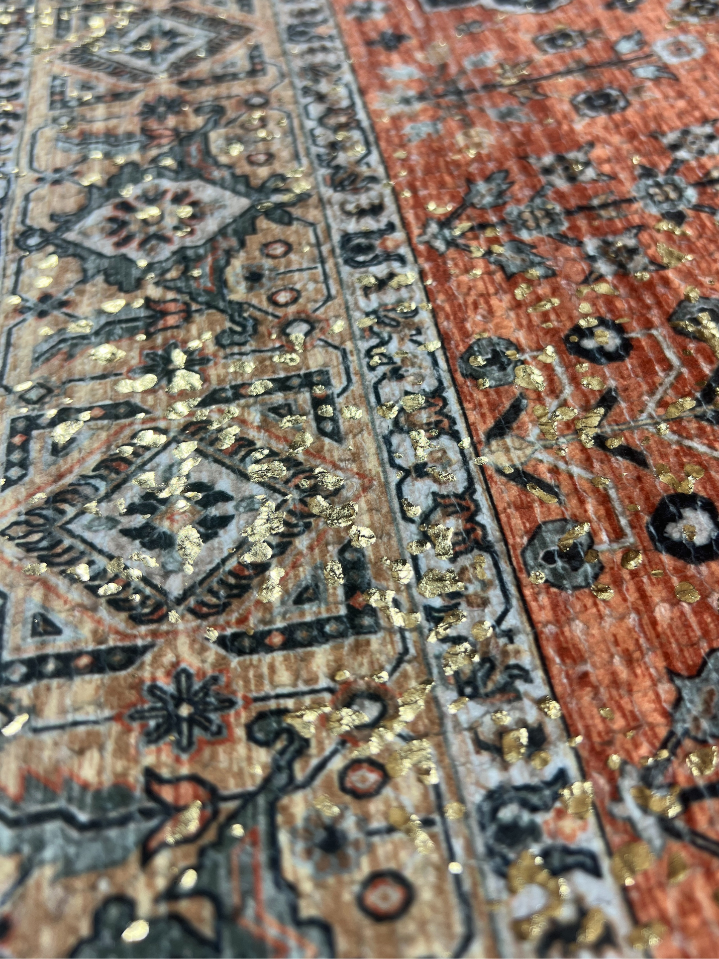 Gilded Medallion Chenille Rug