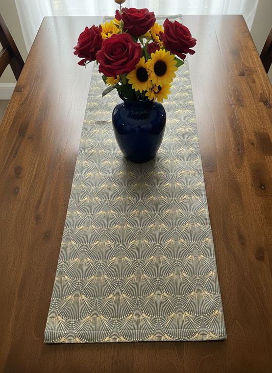 Midnight Fanfare Printed Table Runner - Premium Home Decor by Moraari