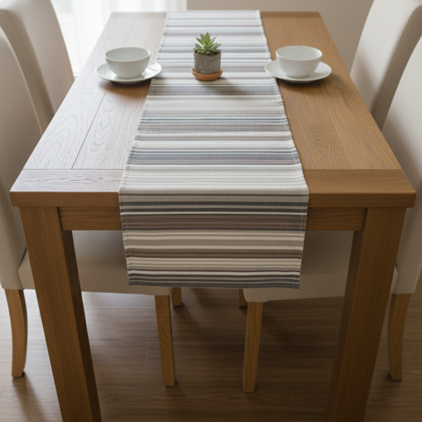 Harbor Stripe Table Runner - Premium Home Decor by Moraari