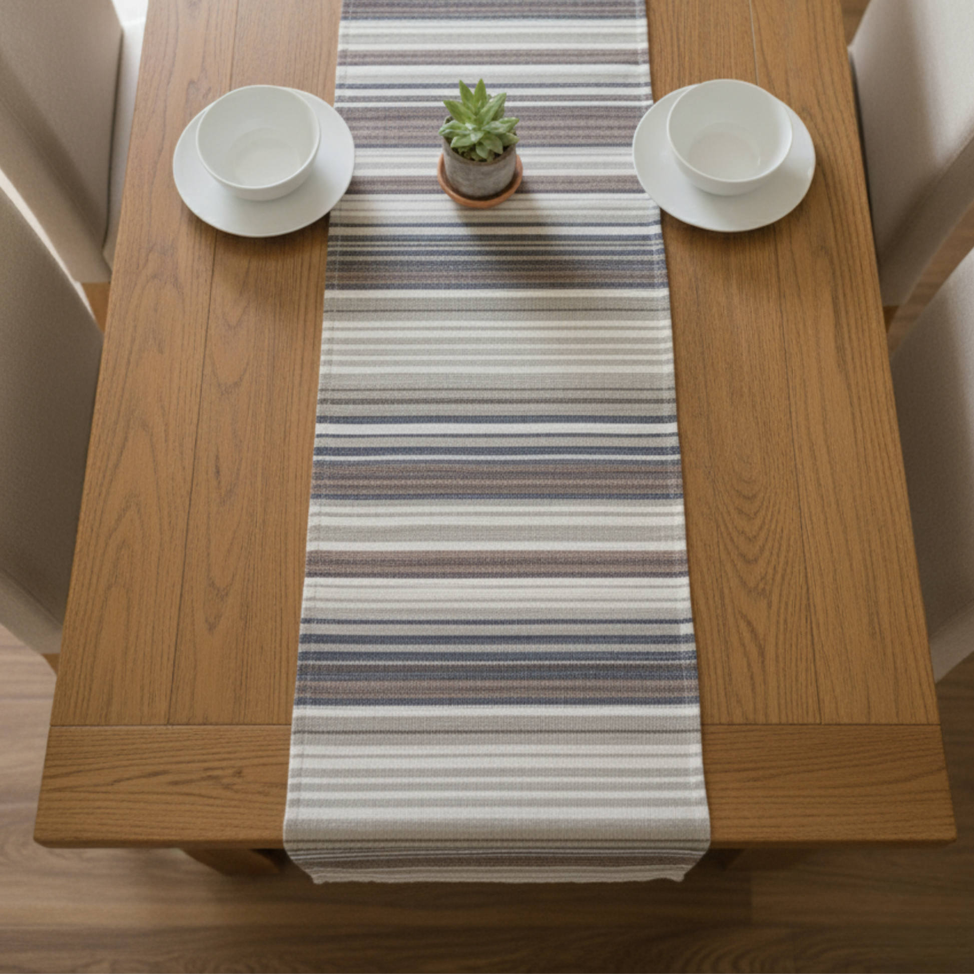 Harbor Stripe Table Runner - Premium Home Decor by Moraari