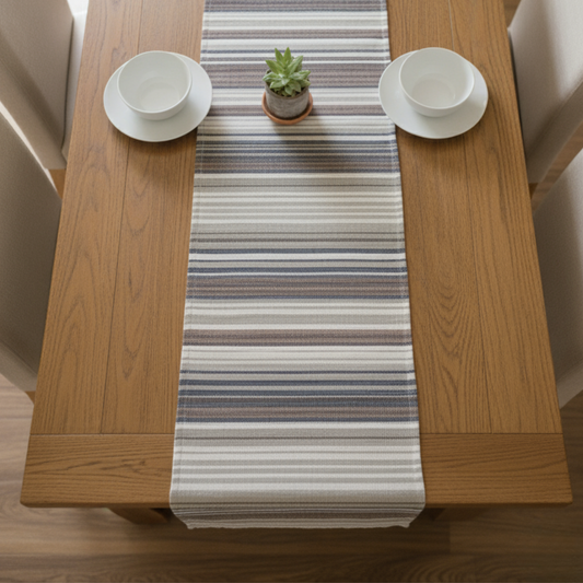 Harbor Stripe Table Runner - Premium Home Decor by Moraari