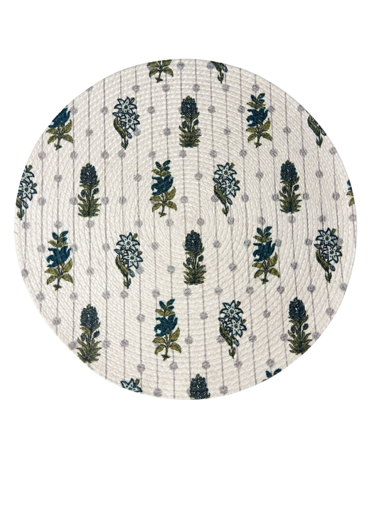 Misty Flora Braided Placemat - Set of 2 - Premium Home Decor by Moraari