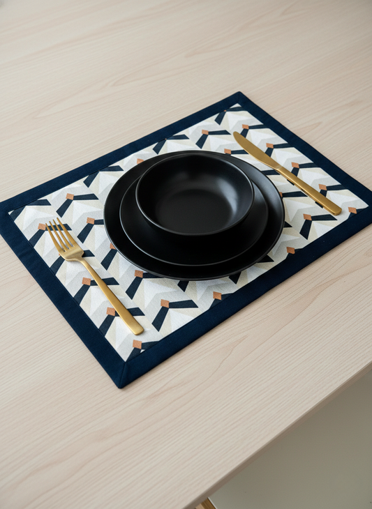 Ochre Peak Mitered Placemat- Set of 2 - Premium Home Decor by Moraari