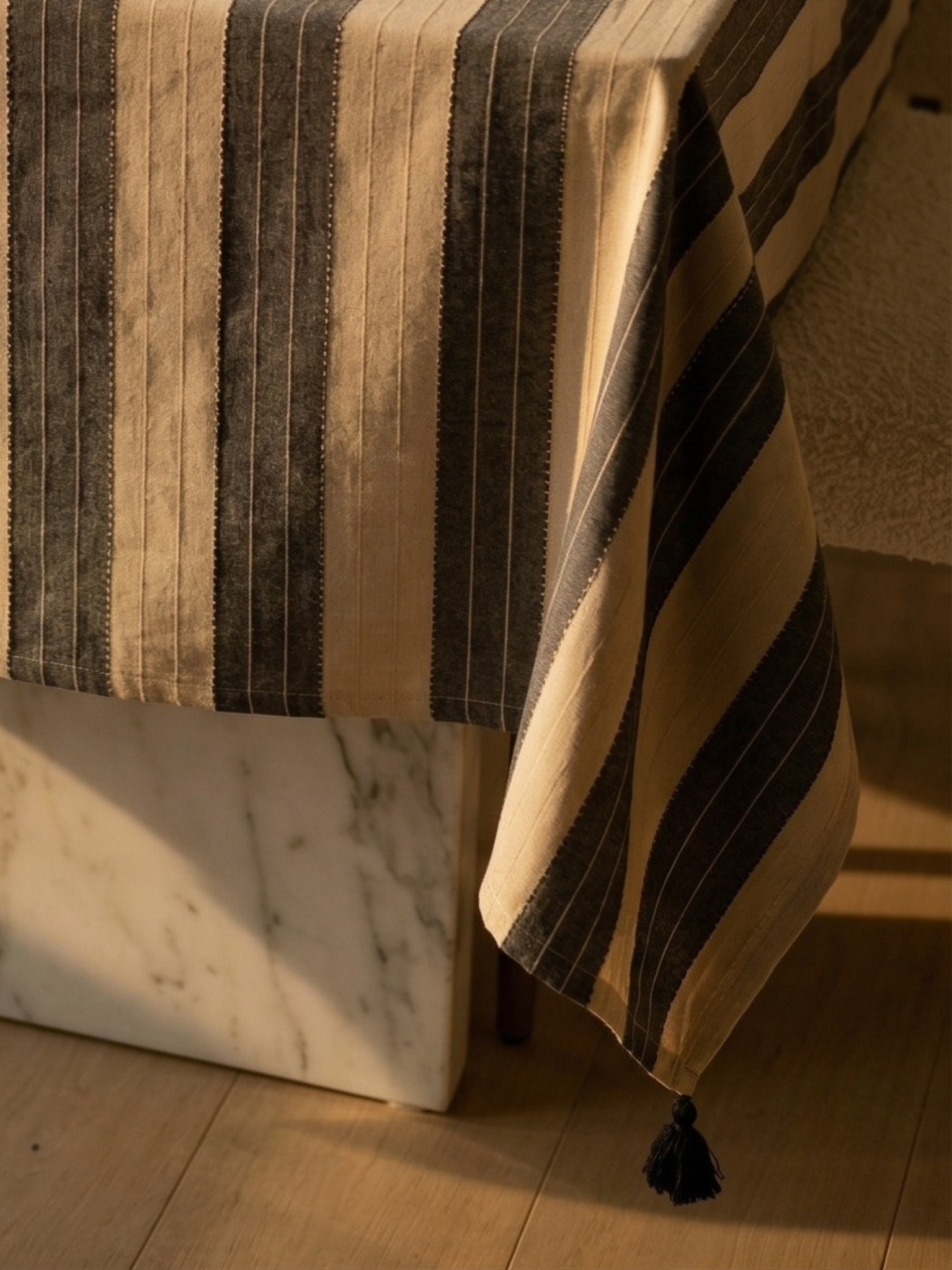 Palermo Striped Tablecloth - Premium Home Decor by Moraari