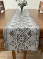 Nordic Geo Cotton Table Runner - Premium Home Decor by Moraari