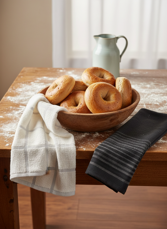 Arlo Grid & Linear Hand Towel - Set of 2 - Premium Home Decor by Moraari