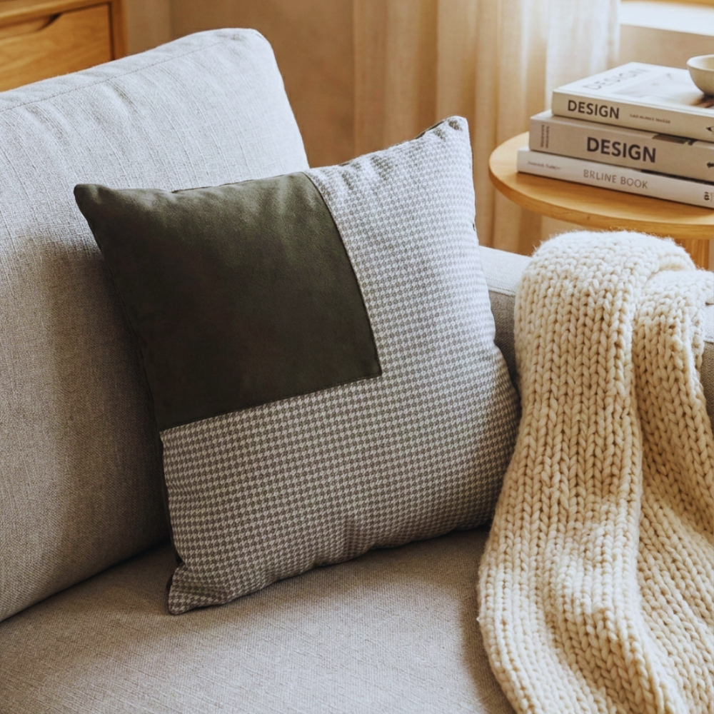 Panna Suede Cotton Cushion Cover - Premium Home Decor by Moraari
