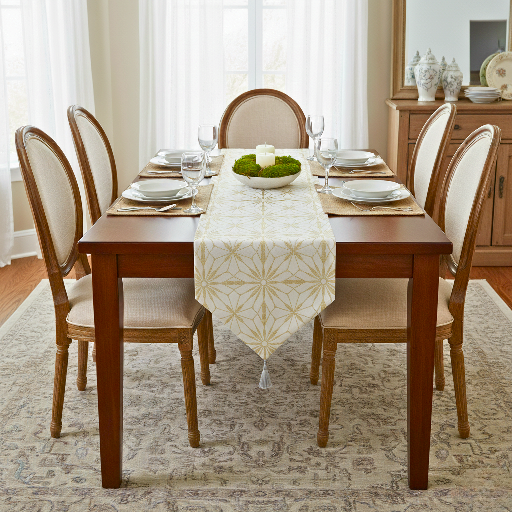 Aurelia Geometric 6 Seater Table Runner