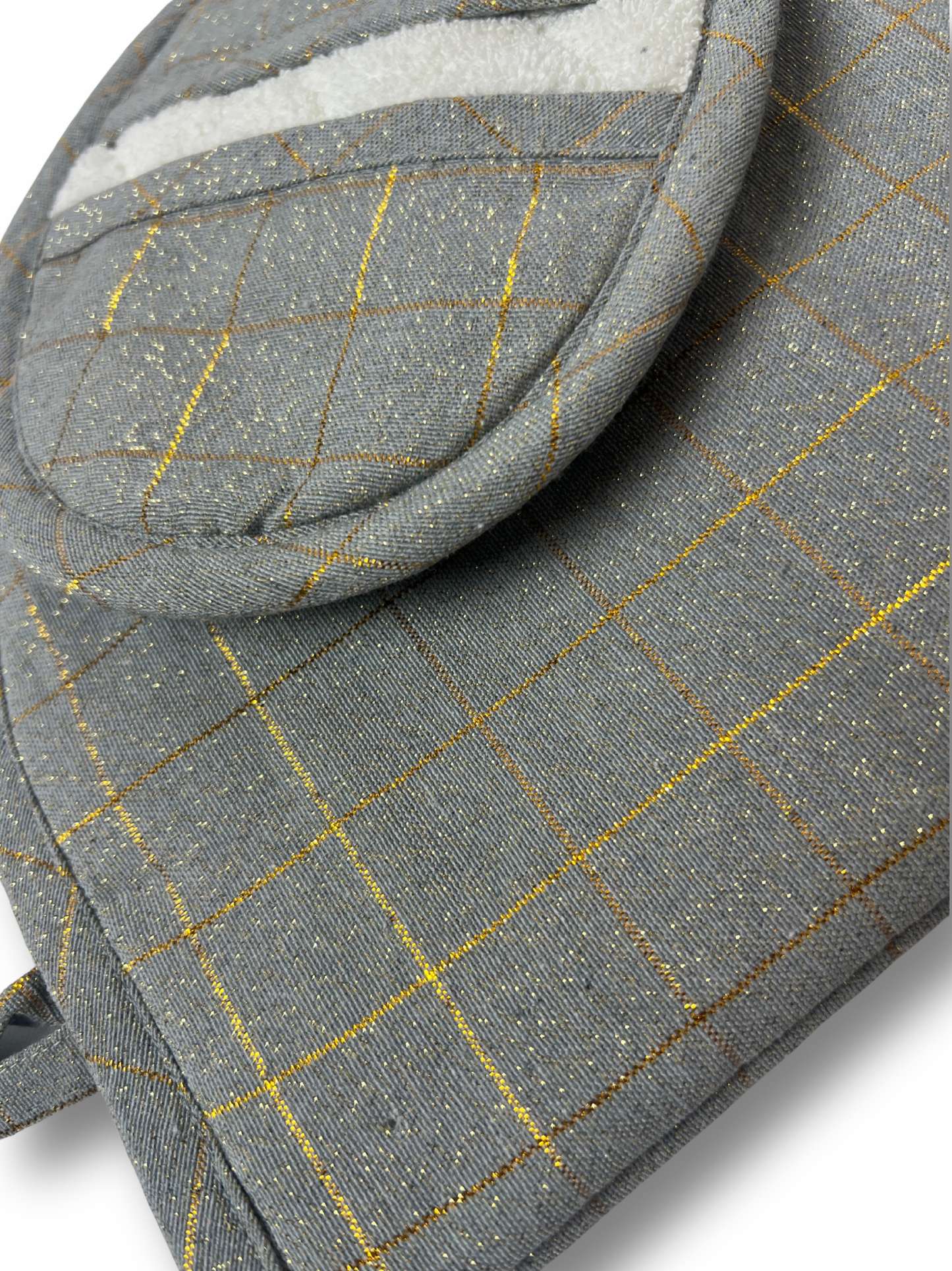 Zari Slate Oven Mitt & Pot Holder Set