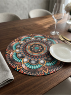 Mandala Dining Round Placemat - Set of 2 - Premium Home Decor by Moraari